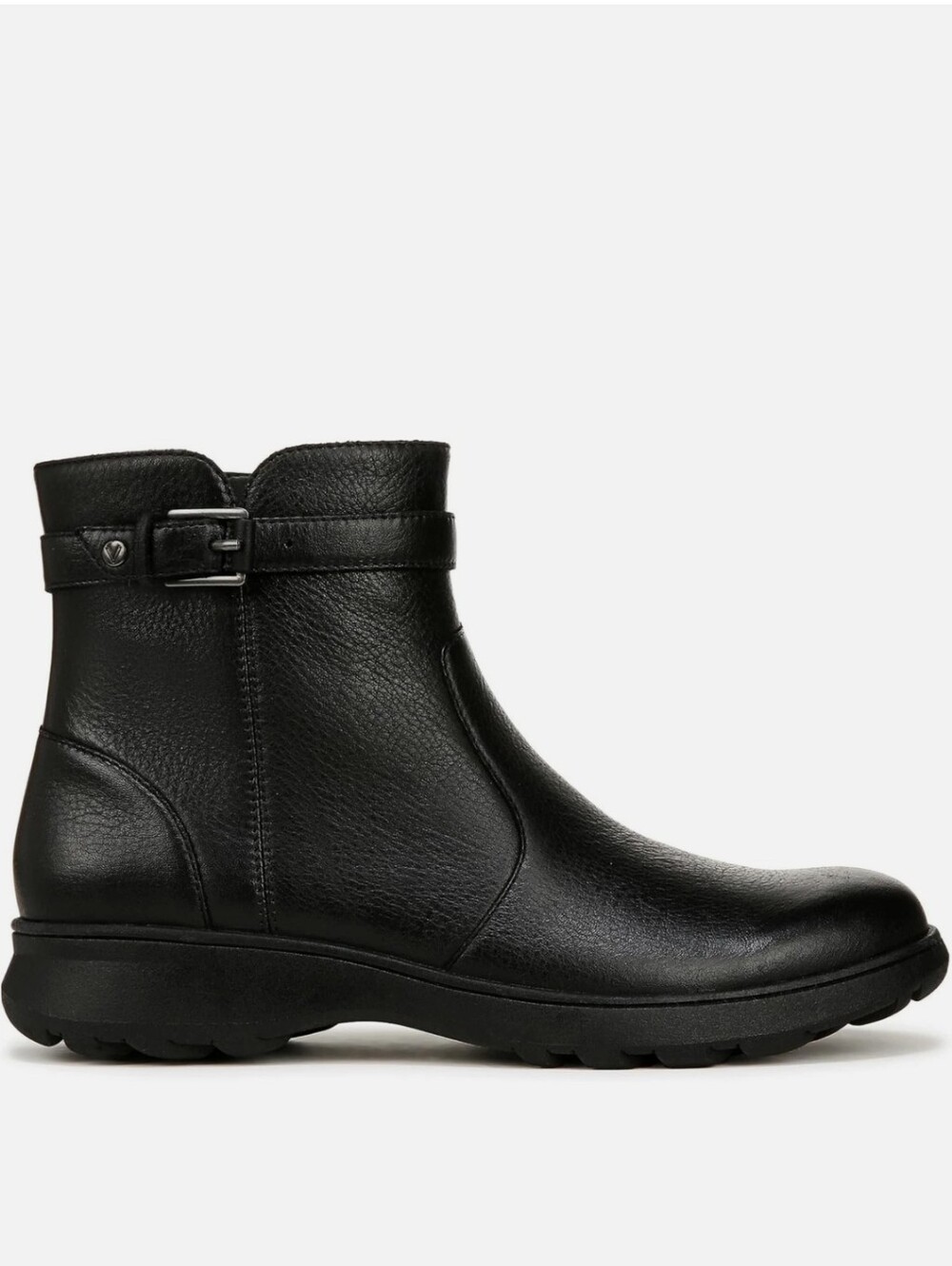 Vionic Leather Ankle Boots with Buckle Strap Size 9